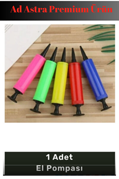 #El Pompası Dayanıklı Plastik Balon Şişirme Aparatı Pratik Taşınabilir Kompakt Güçlü Hava Basma El Pompası