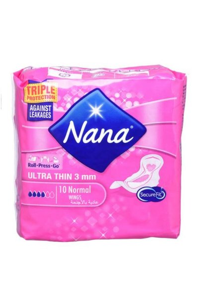 Nana فوط صحية عادية للغاية بأجنحة 10 قطع