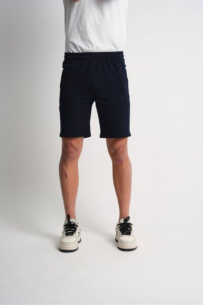 Shooter Sportswear Navy Blue Men's Regular Fit Two-Thread Zipper Pocket Cotto...