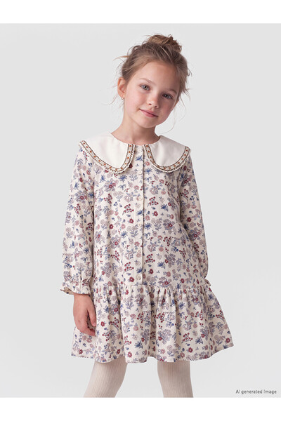 LC Waikiki Lcw Kids Pink Floral Girl Dress with Nevavm Difference