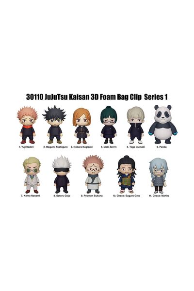 Monogram International Monogram: Jujutsu Kaisen (Series1) 3D Foam Bag Clips F...