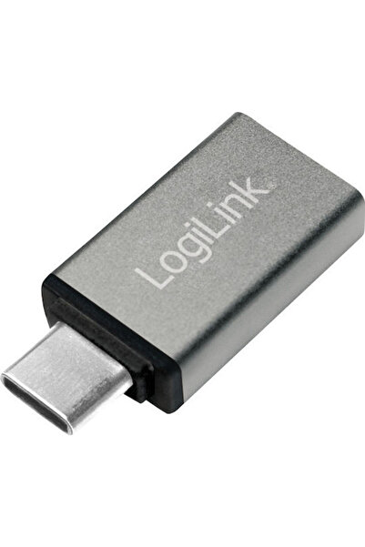 LogiLink Μετατροπέας USB-C Αρσενικό σε USB-A Θηλυκό, Ασημί, 1 Τεμάχιο, AU0042