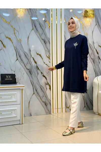 NY Mehlika Exclusive KADO ÖNÜ LALE DETAYLI TUNİK 268320