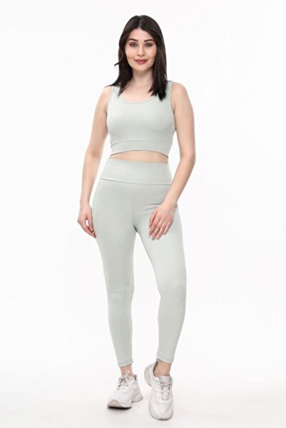 SEREMONİ BUTİK Mint Sport Leggings Set