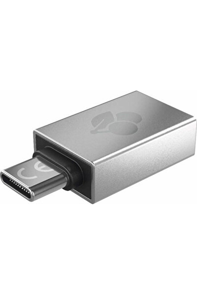 Cherry Προσαρμογέας Μετατροπέας USB-C αρσενικό σε USB-A θηλυκό Ασημί 1 τεμάχιο