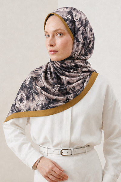 BONASERA EŞARP Women's Printed Hijab Shawl Suitable for Daily Use