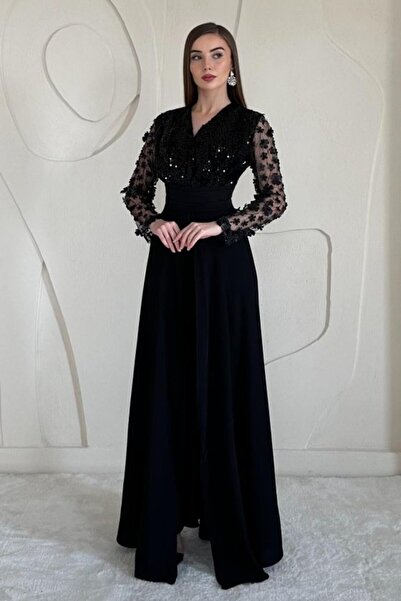 LUMU Jumpsuit with Black Sleeves and Tulle Skirt