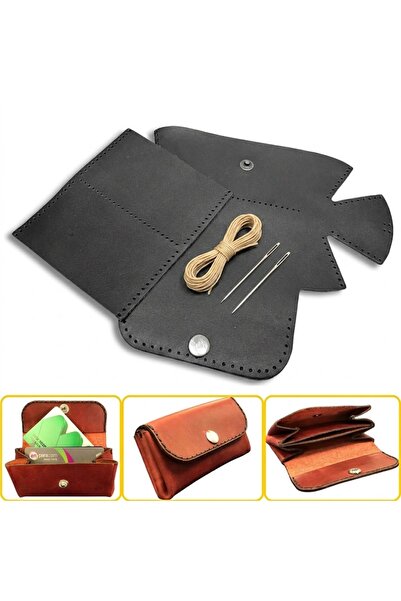 ipekbazaar DIY Perga Leather Card Holder Craft Kit, Do-It-Yourself Handmade H...