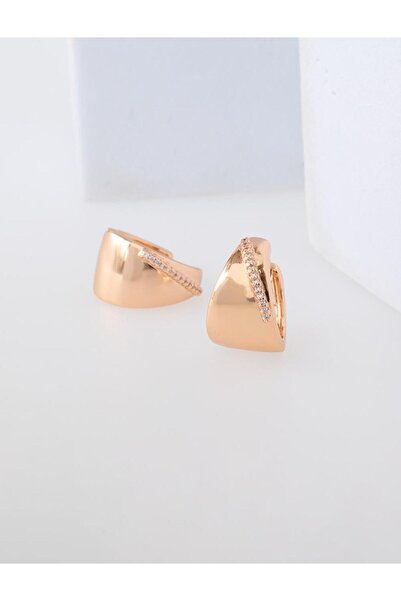 Jimmy Key Mixed Stone Detailed Triangle Shaped Minimal Earrings