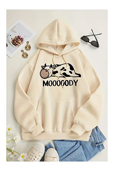 DAXİS Sportwear Company Mooody Printed Hooded Sweatshirt