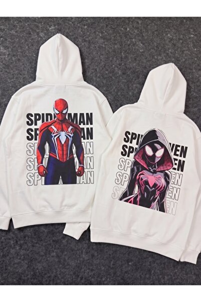 macklin Dragă - Combinație de cupluri prieteniști Spider-Man și Gwen, hanorac...