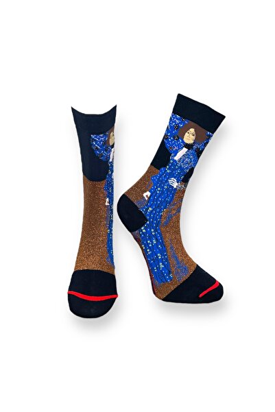 Mevo Single Unisex Artistic Women's Patterned Socks