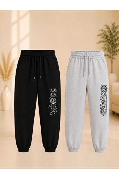 cm buseyiz Set de pantaloni de trening din 2 piese, imprimați, unisex, pentru...