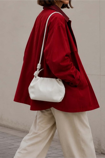Yuka Atelier Leather Hera Minimal Form Crossbody Mini Bag