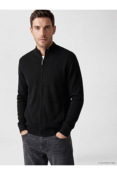 LC Waikiki Nevavm with a Difference from Lcwaikiki Classic Black Knitwear Fla...