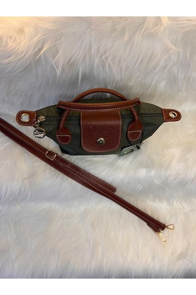 GK LUXURY & FASHION Women's Shoulder Bag Size S Black-Tan Waterproof