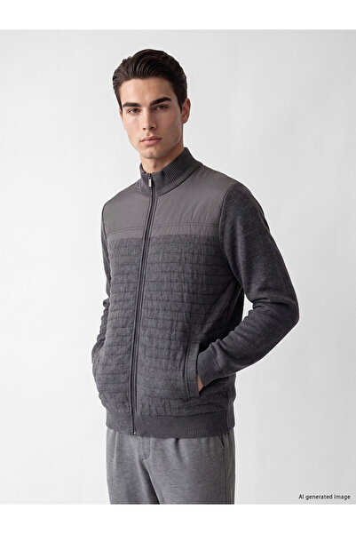 LC Waikiki Nevavm with a Difference from Lcwaikiki Classic Gray Knitwear Flat...