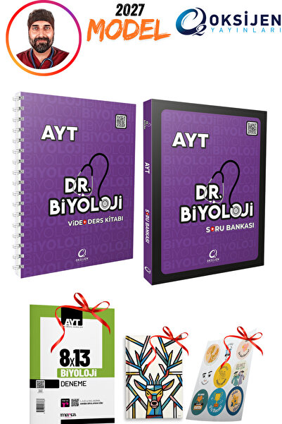 Oksijen Yayınları 2027 Model Dr Biyoloji AYT Video Ders Kitabı ve AYT Soru Ba...