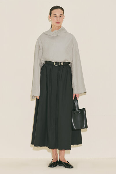 Manuka Textured Flowy Blouse Mink
