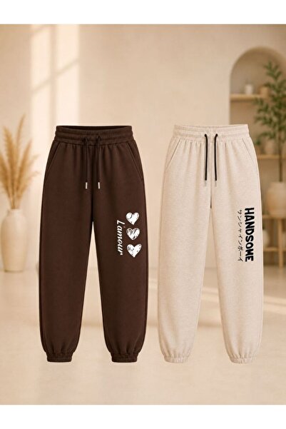 cm buseyiz Set de pantaloni de trening din 2 piese, imprimați, unisex, pentru...