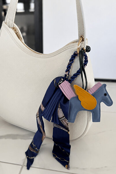 TAKIŞTIR Karışık Renk Unicorn Detaylı Çanta Charm/ Anahtarlık