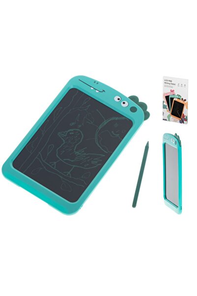 OEM 8.5-Inch Kids' LCD Writing Tablet with Stylus, Blue Dinosaur Design