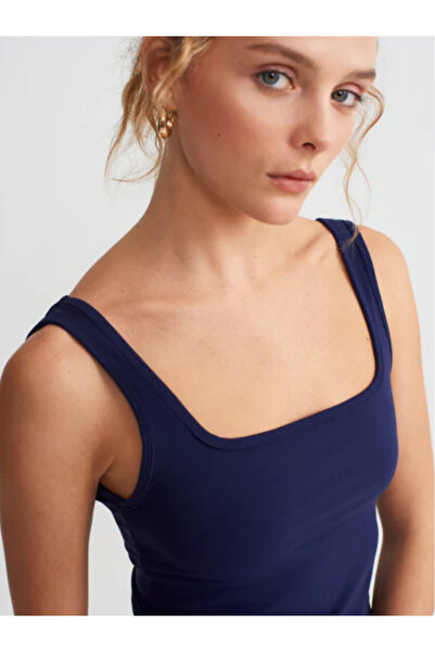 y.orstruly BOX LONG BRA - KADIN KARE YAKA ÇIKARILABİLİR PEDLİ TOPARLAYICI İÇİ...