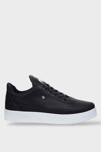 Jagulep Men's Stylish Soft Sports Sneaker Shoes Black - White