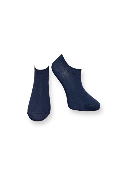 Mevo Single Unisex Plain Dark Gray Colored Ballerina Socks