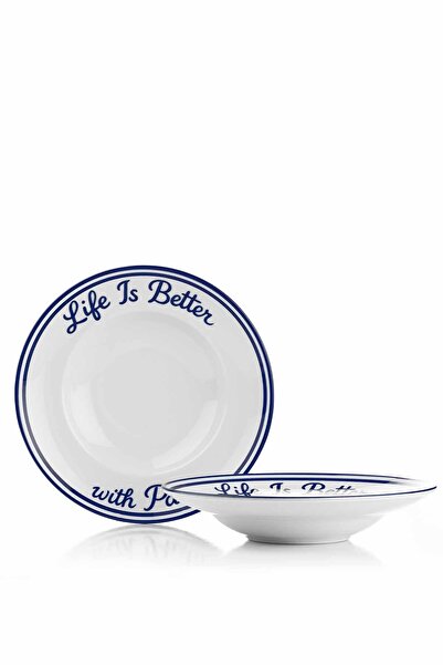 Kütahya Porselen Viva 2 Pieces 27 cm Spaghetti Plate