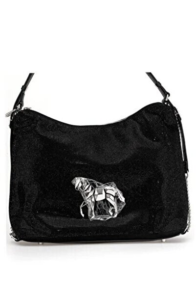 Guja Black Multi-Compartment Strap Women's Hand and Shoulder Bag 25Yg605
