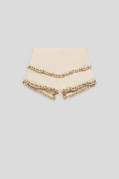 GB Baby Baby Girl Ecru Shorts
