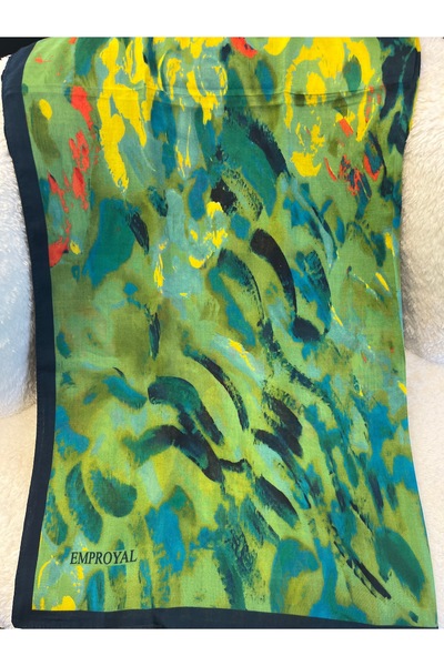 Emproyal Abstract Pattern 100% Organic Cotton Shawl