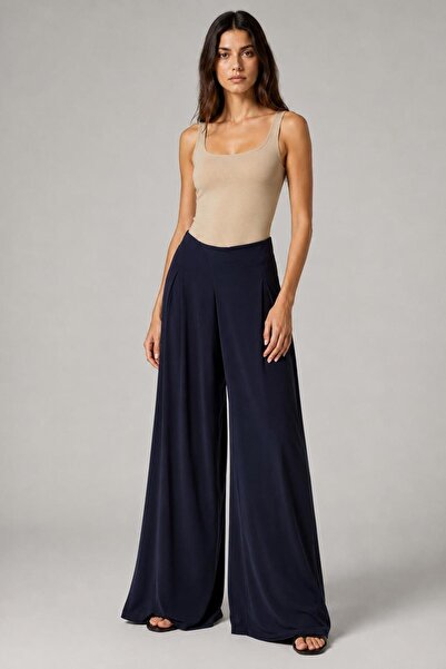 ALEXANDERGARDI Asymmetrical Waist Relaxed Fit Wide Leg Pants