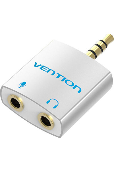 Vention Μετατροπέας 3.5mm αρσενικό σε 3.5mm 2x θηλυκό Ασημί 1 τεμάχιο BDBW0