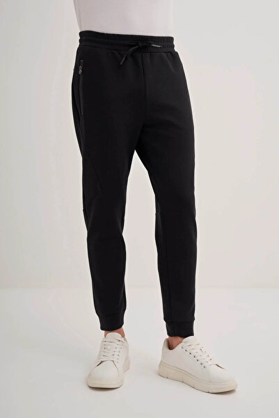 Cazador Slim Fit Comfortable Fabric Black Men's Sweatpants 80010