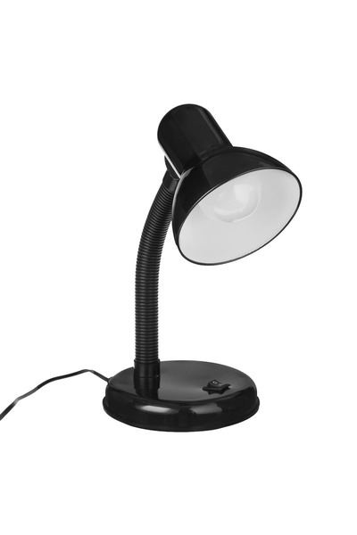 OEM Lampă de birou metalică neagră, LED 3W, gât flexibil, cablu de 150 cm