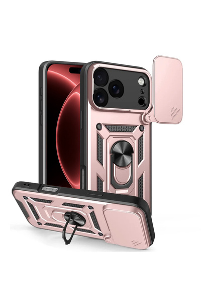 KleVero Phone Case for iPhone 18 Pro, CamShield Series, Pink