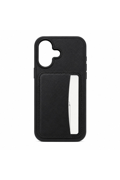 Torzende iPhone 17 Leather-Like Case with Card Compartment