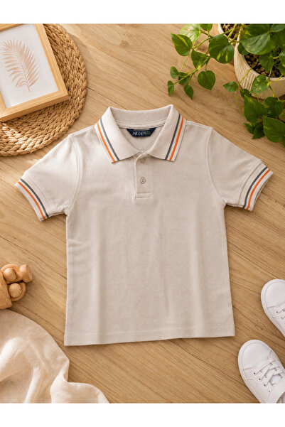 Uğur bebe Nzy Brand 100% Cotton Short-Sleeved Beige School Lacoste Unisex Kid...