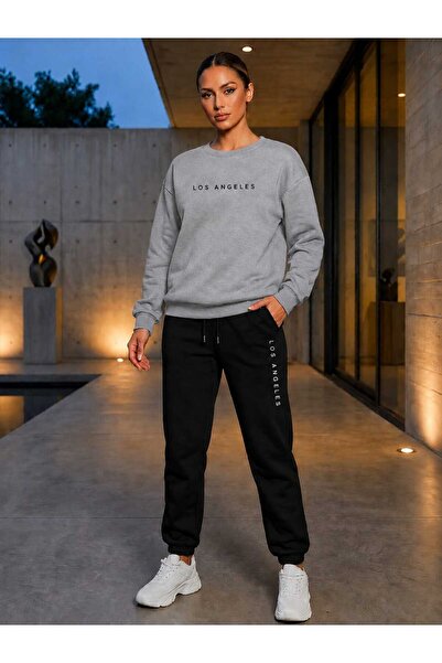 Gutsy Zero Collar Sweat Suit Set 2-Piece Sporty Stylish Set Women Men Unisex ...