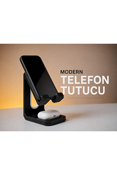 mercek filament Modern Telefon Standı – Masaüstü Telefon Tutucu – Şık ve Kull...