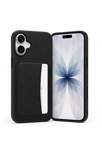Torzende iPhone 17 Leather-Like Case with Card Compartment
