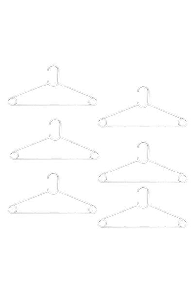 OEM 6 bucăți Umerașe transparente din plastic 42x20cm pentru pantaloni, cămăș...