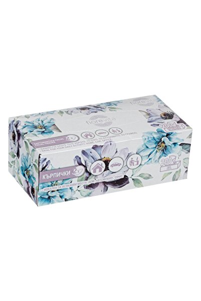 OEM Șervețele faciale Fiorevita 200 buc., 2 straturi - Design floral