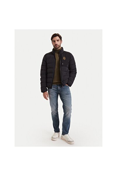 Aeronautica Militare Geacă de iarnă pentru bărbați 262AB3074UCT04358 Negru