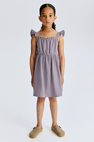 H&M Pamuklu Muslin Elbise