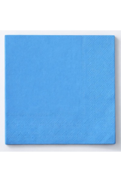 OEM 20 bucăți șervețele de hârtie albastre, 33x33cm, 2 straturi