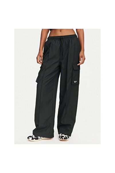 Reebok Pantaloni de trening - Negru - Talie normală