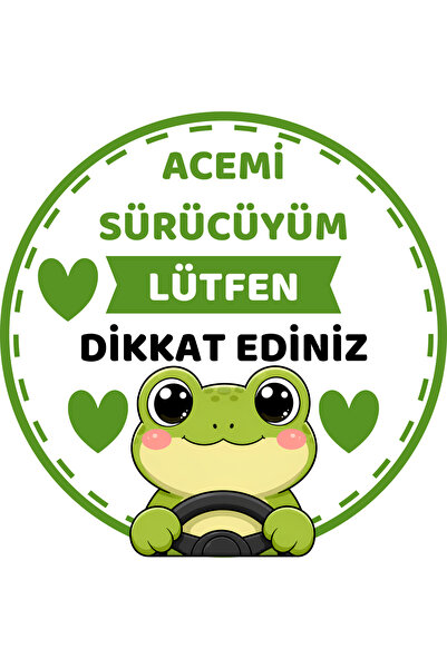 Genel Markalar Acemi Sürücüyüm Lütfen Dikkat Ediniz Sticker 18,3 cm | Sevimli...